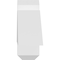 Ekena Millwork Eugene Architectural Grade PVC Gable Bracket, 48"W x 8"H x 4"D x 6"F, 4/12 Pitch GBP048X08X0406EUG00 - alternate 3